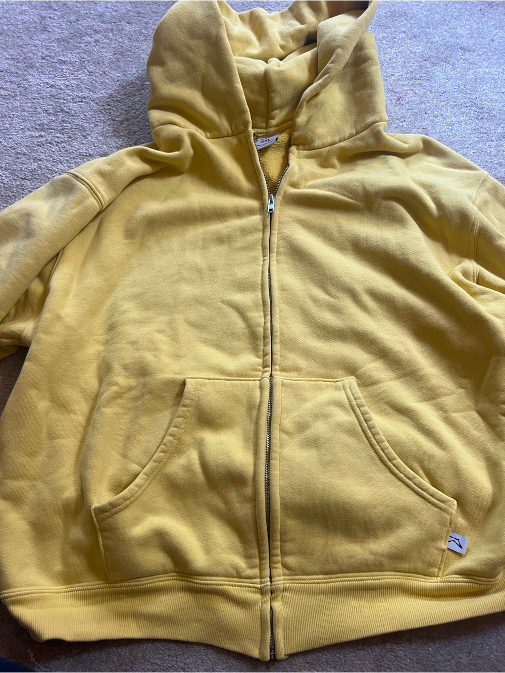 Akimbo Solar Yellow Full-Zip Hoodie
